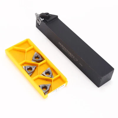 3mm Grooving Threading Inserts Square Vertica Lathe Turning Tool Holder 25mm - Image 1 of 4