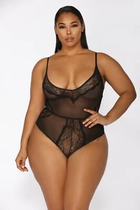 Moda Nova Malla de Seducción Natural Peluche, Negro, 2X - Imagen 1 de 3