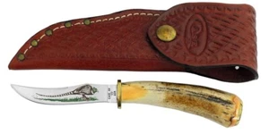 Case XX Small Game Knife 8 inch Handle: STAG with leather sheath - Picture 1 of 6