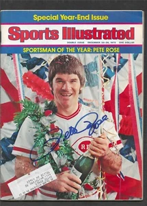 Pete Rose ** SIGNED ** 1975 Sports Illustrated Dec 1975 * Sportsman Of The Year - Picture 1 of 5