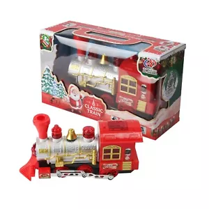 Christmas Train Engine Decoration LED Light & Music Santa Festive Ornament Toy - Picture 1 of 4