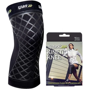 Spark Kinetic Knee Sleeve - Compression Support with Embedded Kinesiology Tape - Picture 1 of 4