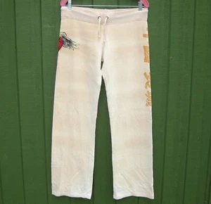 NWT Vintage The Great China Wall Cotton Airbrushed Winged Heart Lounge Pants - Picture 1 of 9
