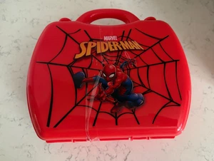 Marvel Spider-Man Handyman Spielset Werkzeug Tragetasche 19 Teile und 40 Aufkleber Neu - Bild 1 von 5