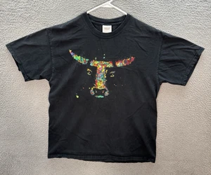 Vintage Hanes Shirt Adult Large Black Skater Grunge Beefy T Promo Faded Y2K Mens - Picture 1 of 10