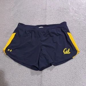 Under Armour Shorts Womens 2XL Blue California Cal Golden Bears Training Gym - Picture 1 of 8