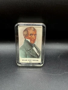 Peso de papel de vidrio presidencial vintage - William Henry Harrison - Imagen 1 de 3