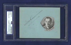 Alec Guinness Autographed 3.5x4.5 Album Page Hollywood Movie Star Wars Actor PSA - Picture 1 of 1