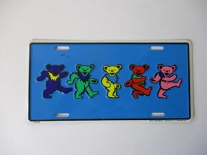 Grateful Dead - DANCING BEARS Nummernschild (1992 - Mehrfarbig) Sammlerstück - Bild 1 von 2