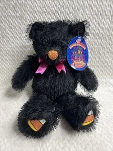 Sugar Loaf Halloween Black Teddy Bear Plush Tricks & Treats NWT - Picture 1 of 3