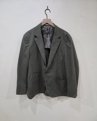 Chaqueta Abrigo Deportivo Brunello Cucinelli Verde Salvia Algodón Para Hombre Talla 44R - 46R Foto 1 de 4