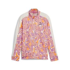 PUMA Lava Land Full Zip Track Jacket Youth Girls Pink Casual Athletic Outerwear - Picture 1 of 2