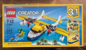 LEGO 31064 Creator Island Adventures 3-in-1 Sea Plane Boat Hut Retired Brand New