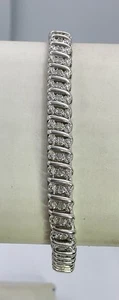 PULSERA TENIS DIAMANTES ESTERLINA 1/2 CT (S1032)  - Imagen 1 de 6