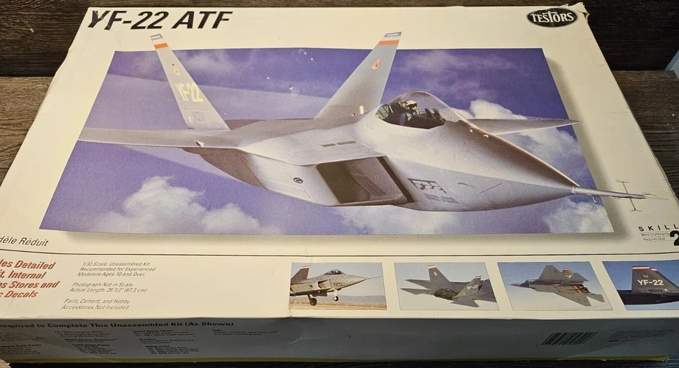 TESTORS - LOCKHEED - YF-22 ATF - 1:32 - 1992 VINTAGE - KIT# 369 - Image 1 of 1