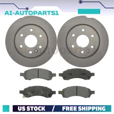 Kit de rotores de freno delanteros + pastillas de freno para Chevrolet Traverse 2009 2010 2011 2012 Foto 1 de 4