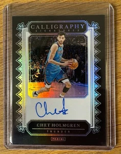 2024-25 Panini Origins Basketball Calligraphy Signatures Chet Holmgren AUTO SP - Picture 1 of 2