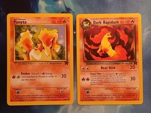 Tarjeta Pokémon Dark Rapidash Ponyta Team Rocket TCG LP - Imagen 1 de 6