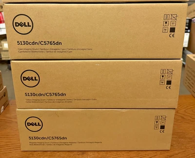 3pk ¡SELLO NUEVO! Tambor de imágenes Dell 5130cdn C5765dn CYM T229N U163N X951N ENVÍO GRATUITO Foto 1 de 4