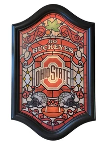 Vitral iluminado Bradford Exchange Ohio State colgante de pared/raro/probado - Imagen 1 de 11