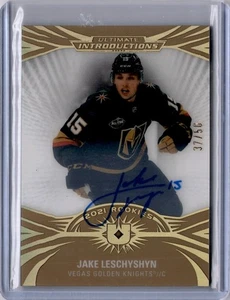 Jake Leschyshyn Rookie Auto /50 2021 Ultimate Collection Introductions Gold RC - Picture 1 of 2