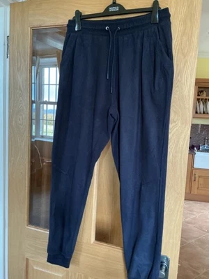 M&S Goodmove Fleece Cuffed High Waisted Relaxed Womens Joggers Size 16 BUT READ - Image 1 of 4