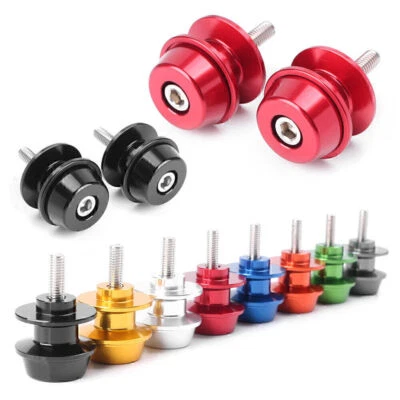 6mm Swingarm Spools Stand Bobbins Sliders for Suzuki GSXR750 600 1992-2019 2018 - Imagem 1 de 4