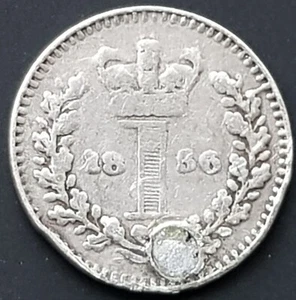 1854 Victoria One penny Silver Coin - Picture 1 of 2