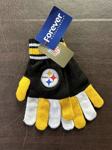 PITTSBURGH STEELERS ADULT KNIT STRETCH FIT GLOVES Cover