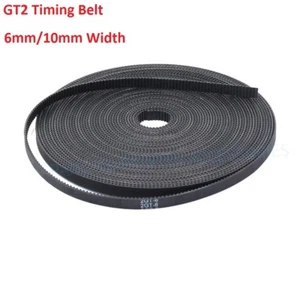 Rubber/PU Steel Wire GT2 6/10mm Open Timing Belt For 3D Printer GT2 Pulley - Picture 1 of 2