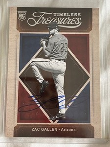 2020 Panini Chronicles - Timeless Treasures #12 Zac Gallen (RC) on-card AUTO