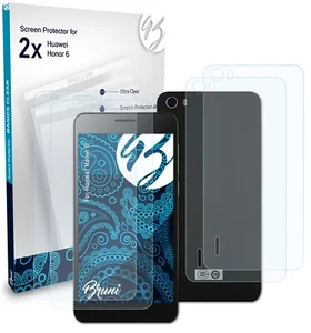 Bruni 2x Protective Film for Huawei Honor 6 Screen Protector Screen Protection - Picture 1 of 8