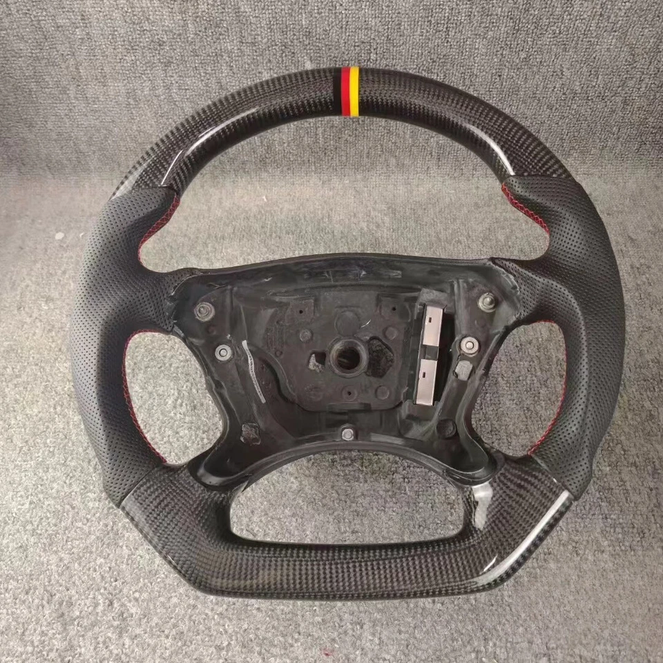 Руль из черного углеродного волокна для Mercedes-Benz R230 W219 W209 W211 CLK G55 - Изображение 1 из 4