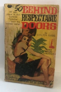Behind Respetable Doors Carlton Gibbs Beacon Book 161 Australian 1st Ed - Imagen 1 de 3