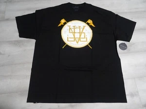 NEW VINTAGE Just Liv'n JSLV Brand CREST T-Shirt Mens BLACK SZ 2XL Y2k Skate - Picture 1 of 4