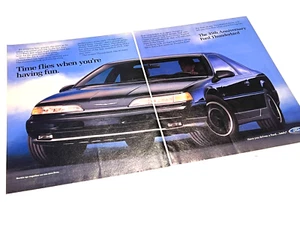1990 Ford Thunderbird 35° anniversario rivista stampa annuncio - Foto 1 di 1