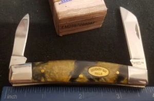 Seventy Six Falls Half Congress Knife, Black & Gold Pearloid Composite, 68047 - Picture 1 of 6