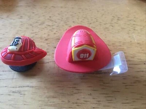 Fire Fighter Fireman Red Hat Helmet First Responder Jibbitz Fits Crocs Holes - Picture 1 of 5