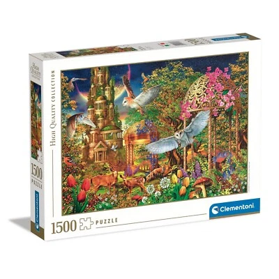 CASTORLAND Clementoni Puzzle 1500 Teile Woodland Fantasy Garden /Woodland Fantasie Garten