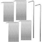 ZIQI 100Pack 6-2/3 Inches Metal Tent Stakes Galvanized Yard Stakes Ground Ten...