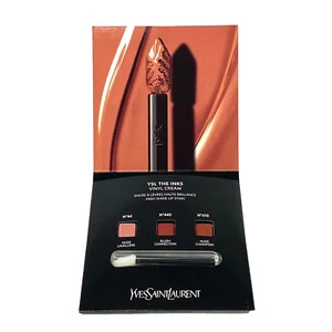 Yves Saint Laurent YSL The Inks Vinyl Cream Lip Stain 3 Shade Sample with Brush - Picture 1 of 3