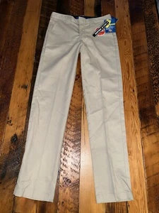 New Slim Dickies Boys Pant Flex Waist Flat Front Sizes 16 28x30 Actual - Picture 1 of 9