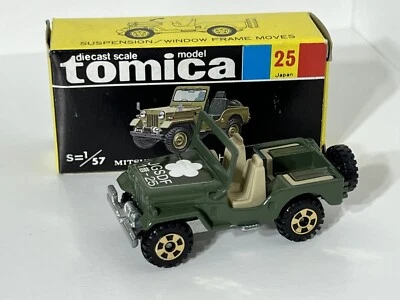Nuevo en caja Tomica Tomy No. Caja 25 Mitsubishi Jeep H-J58 J58 CJ Willys Foto 1 de 4