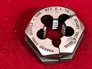 Thread Tool Supply NEW M12 x 1.75 Split Die Thread Chaser $29.99 List Price! - Picture 1 of 2