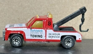Matchbox Collectors Choice GMC Wrecker Ron's Towing Red White 1:64 - Picture 1 of 5