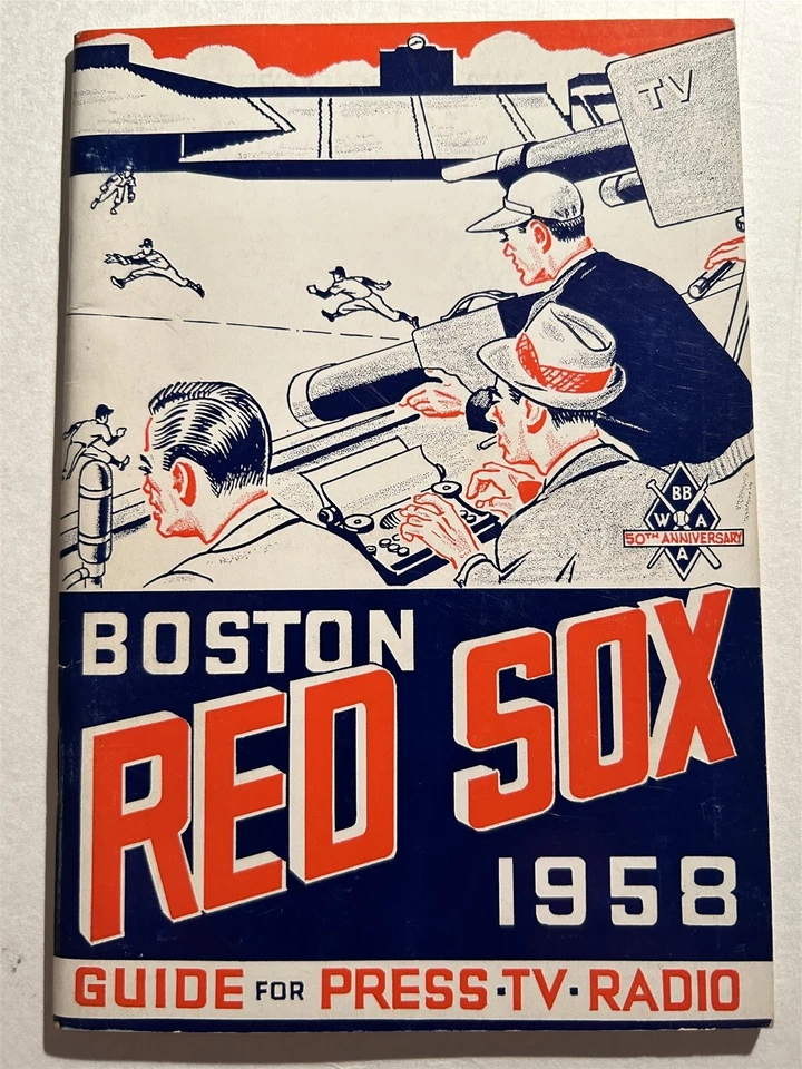 1958 Boston Red Sox Media Guide Ted William Jackie Jensen Jim Piersall Malzone  Foto 1 de 2