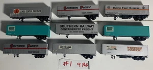 ATHEARN..HO..40' TRAILERS..9 Pieces..Assortment # 1 - Picture 1 of 3