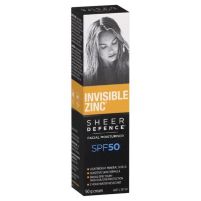 Invisible Zinc Sheer Defence SPF 50 Facial Moisturiser 50g Broad Spectrum - image 1 of 4