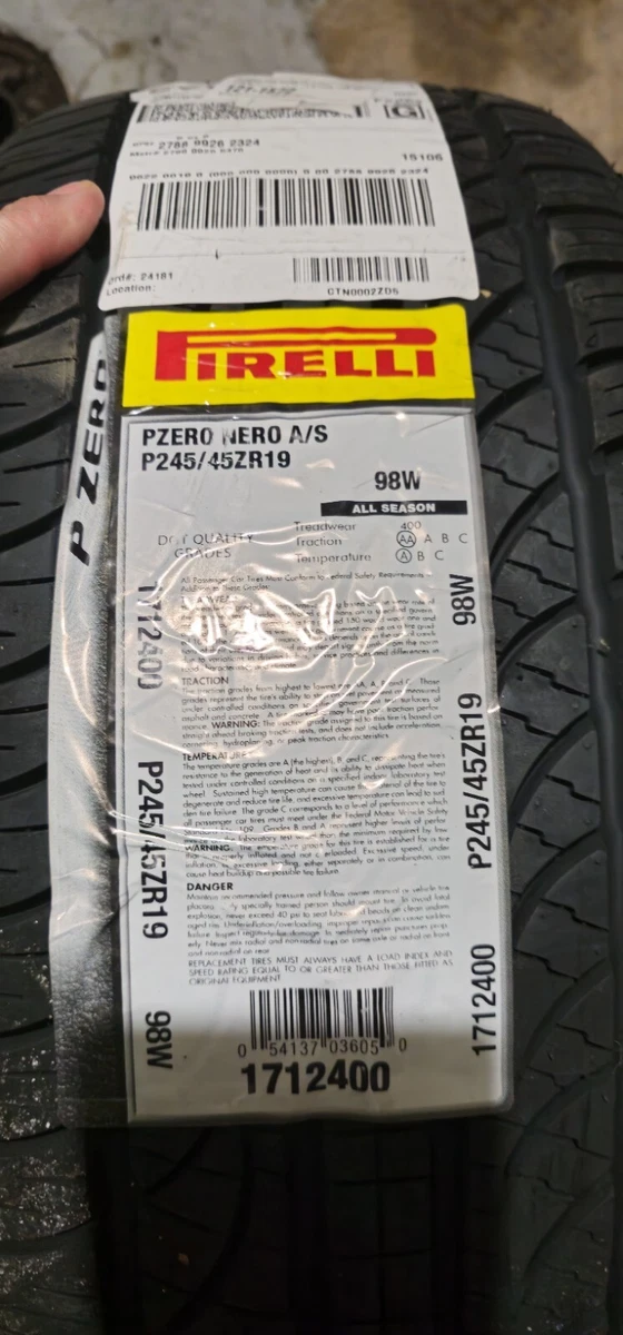 Pirelli 245/45/19 All Season Tires for sale | eBay
