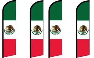 Mexiko King Size windlose Flagge 4er Pack (Hardware nicht enthalten)  - Bild 1 von 1